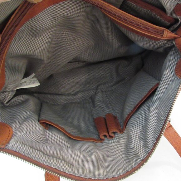 Spikes & Sparrow Brown Leather Laptop Bag - Picture 11 of 16